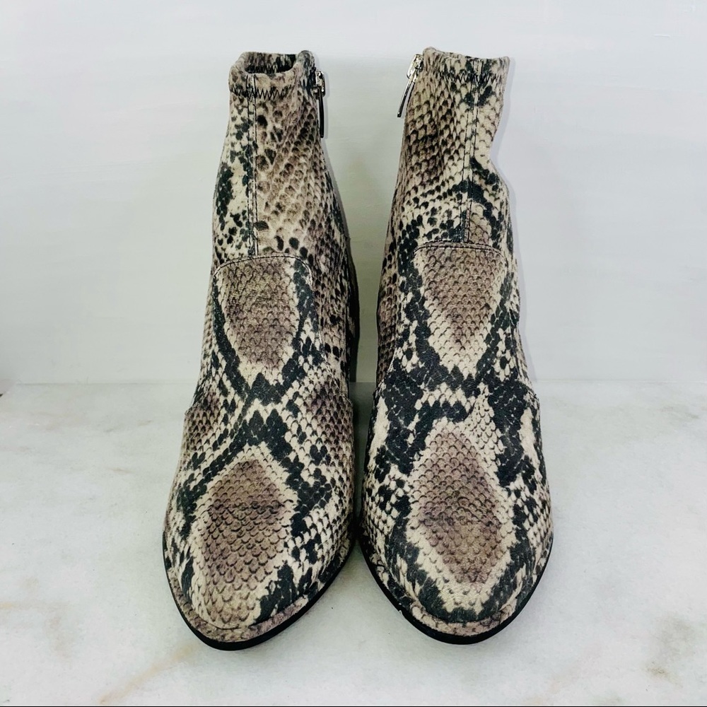 Marc Fisher Snake Print Leave Block Heel Stretch … - image 3